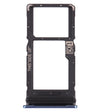 SIM Card Tray + Micro SD Card Tray for Motorola Moto G100 (Blue) - Card Socket by PMc TechLife | Online Shopping South Africa | PMc TechLife | Buy Now Pay Later Mobicred