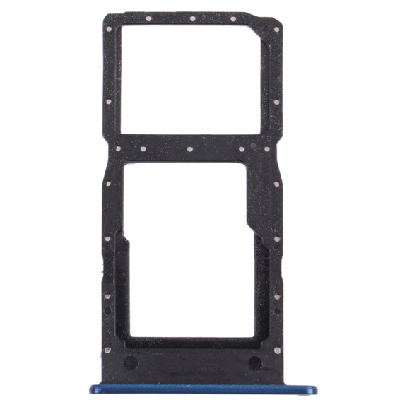 SIM Card Tray + SIM Card Tray / Micro SD Card Tray for Huawei Enjoy 20 5G (Blue)