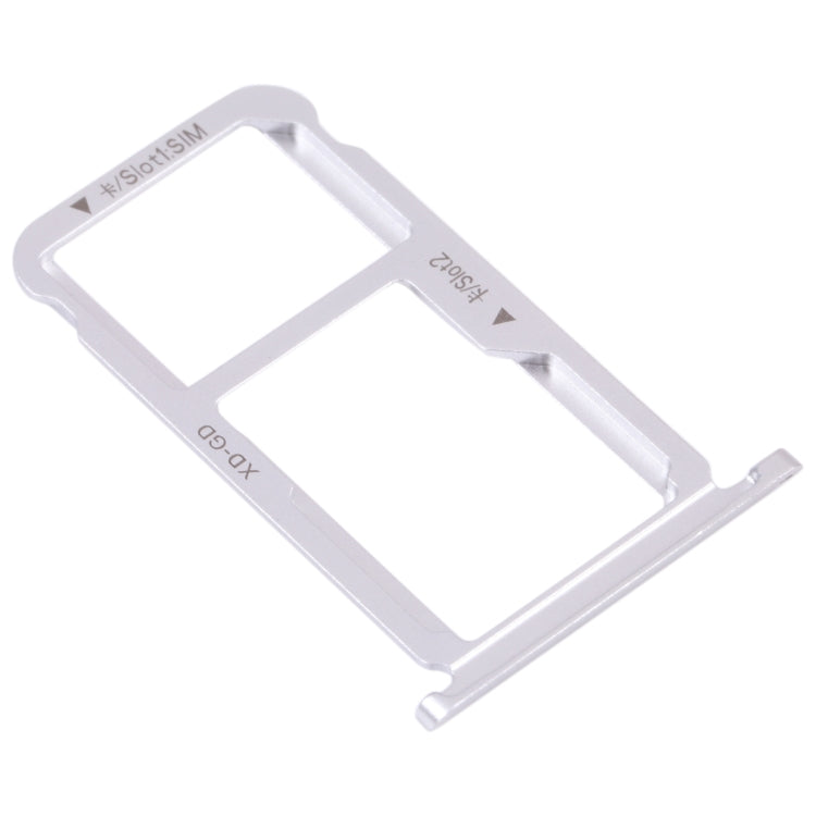 SIM Card Tray + SIM Card Tray / Micro SD Card Tray for Honor 9X Lite (Silver)