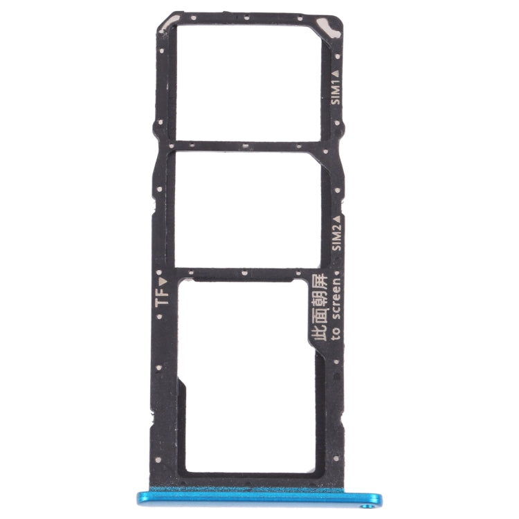 SIM Card Tray + SIM Card Tray + Micro SD Card Tray for Honor 9A(Green)