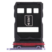 SIM Card Tray + NM Card Tray for Huawei Mate 30E Pro 5G (Purple)