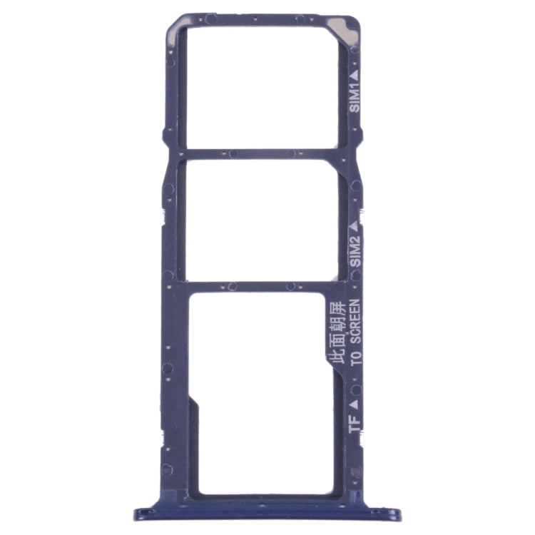 SIM Card Tray + SIM Card Tray + Micro SD Card Tray for Huawei Y5 lite (2018) (Blue)
