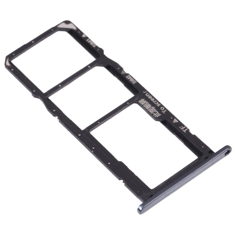 SIM Card Tray + SIM Card Tray + Micro SD Card Tray for Huawei Y6 Prime (2018) (Black)
