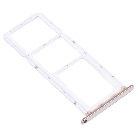 SIM Card Tray + SIM Card Tray + Micro SD Card Tray for Huawei Y6 Prime (2018) (Silver)