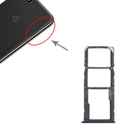 SIM Card Tray + SIM Card Tray + Micro SD Card Tray for Huawei Y7 (2018) (Blue)