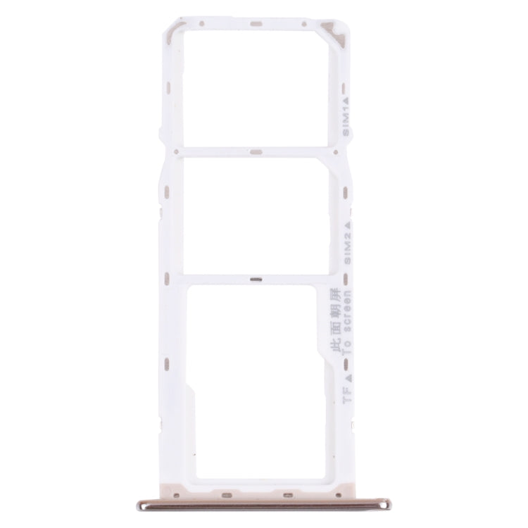 SIM Card Tray + SIM Card Tray + Micro SD Card Tray for Huawei Y6 (2018) (Silver)