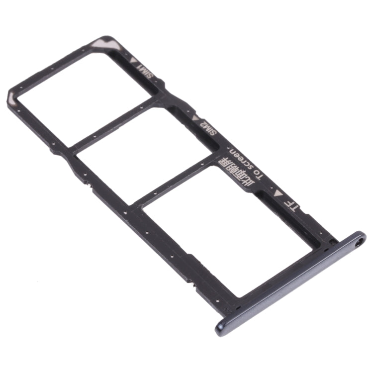 SIM Card Tray + SIM Card Tray + Micro SD Card Tray for Huawei Enjoy 8e (Black)