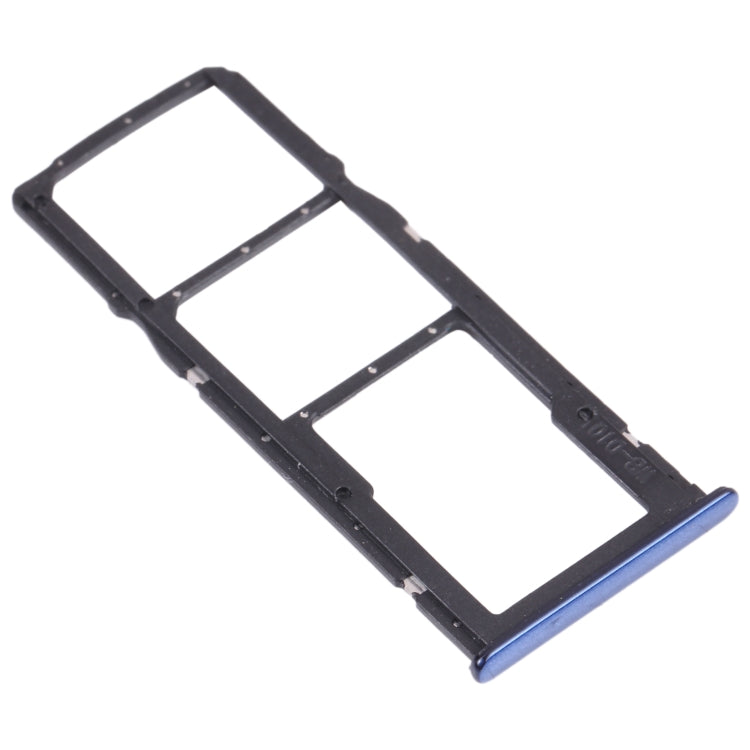 SIM Card Tray + SIM Card Tray + Micro SD Card Tray for Huawei Y7 Pro 2018 (Blue)