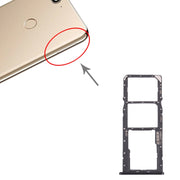 SIM Card Tray + SIM Card Tray + Micro SD Card Tray for Huawei Enjoy 8 (Black)