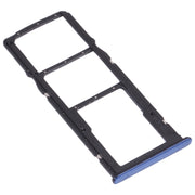 SIM Card Tray + SIM Card Tray + Micro SD Card Tray for Huawei Enjoy 8 (Blue)