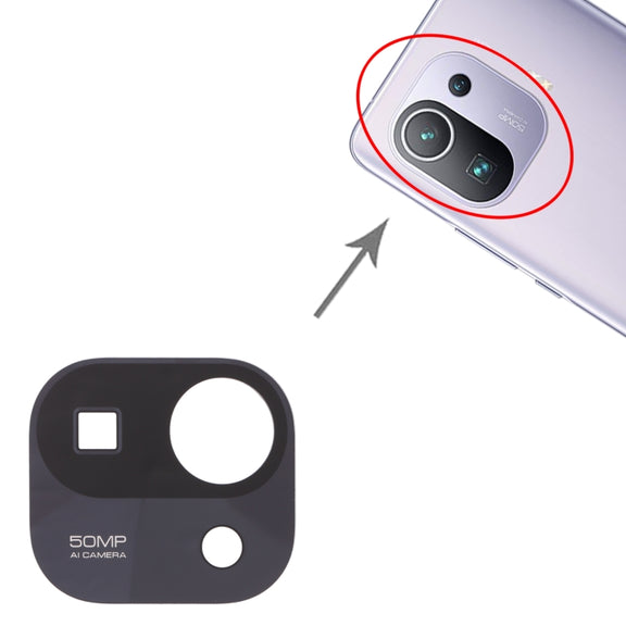 Back Camera Lens for Xiaomi Mi 11 Pro M2102K1AC (Black)