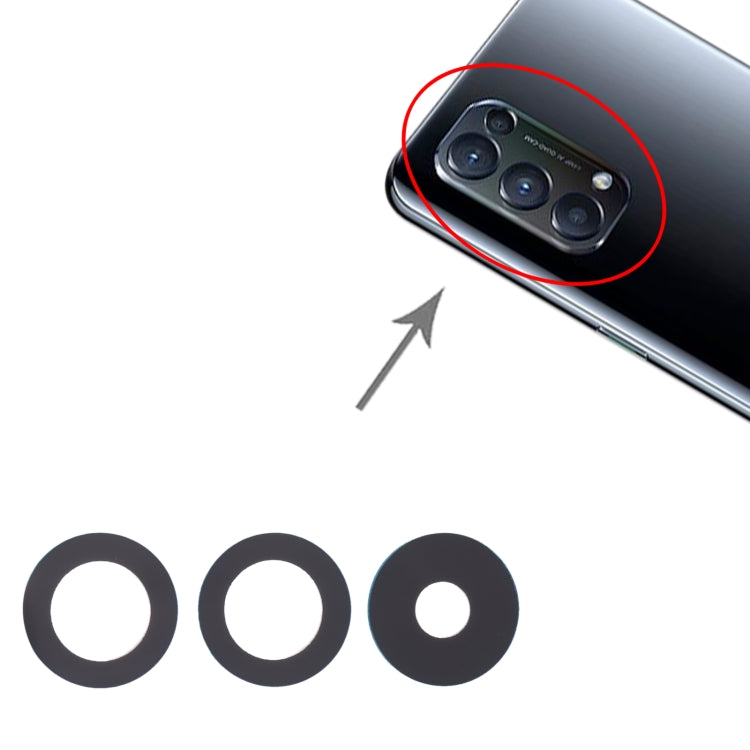 For OPPO Reno5 4G / Reno5 5G / Reno5 5K 10pcs Back Camera Lens