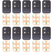 For OPPO Realme Narzo 50i RMX3235 10pcs Back Camera Lens (Black)
