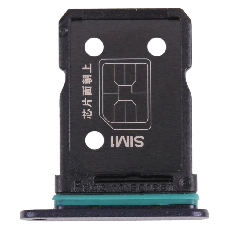For OPPO Reno6 Z CPH2237 SIM Card Tray + SIM Card Tray (Black)