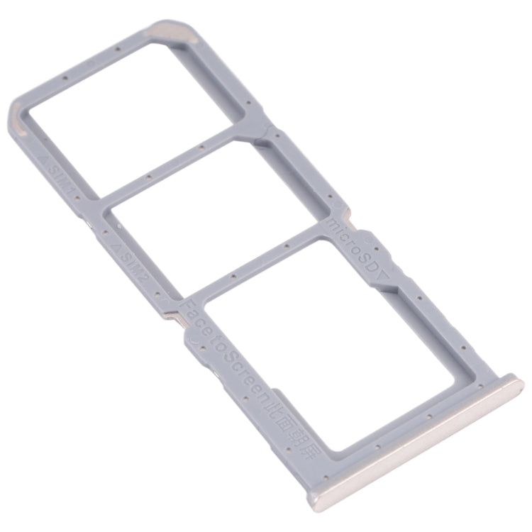For OPPO A54S CPH2273  SIM Card Tray + SIM Card Tray + Micro SD Card Tray (Gold)