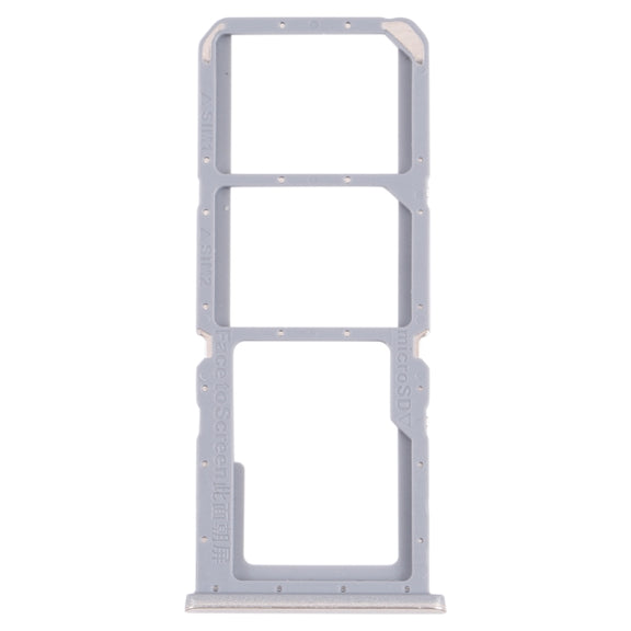 For OPPO A54S CPH2273  SIM Card Tray + SIM Card Tray + Micro SD Card Tray (Gold)