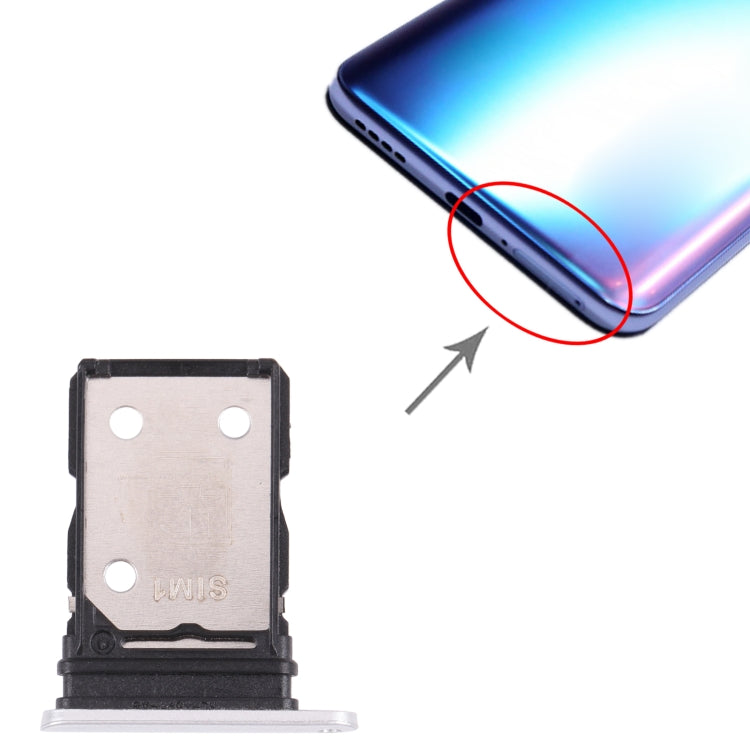 For OPPO Realme X7 RMX2176  SIM Card Tray + SIM Card Tray (Silver)