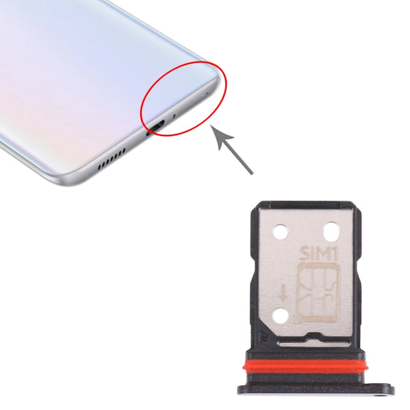 For vivo iQOO Z5 SIM Card Tray + SIM Card Tray (Black)