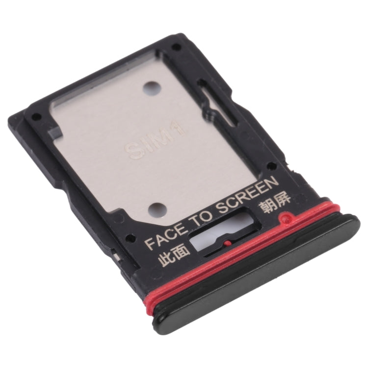 SIM Card Tray + SIM Card Tray / Micro SD Card Tray for Xiaomi Redmi Note 11 Pro (China) 21091116C / Redmi Note 11 Pro+ 5G / 11i / 11i HyperCharge 5G 21091116UI(Black)