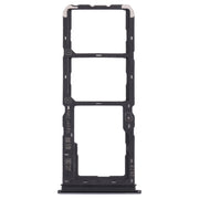 For vivo Y11s V2028 SIM Card Tray + SIM Card Tray + Micro SD Card Tray (Black)