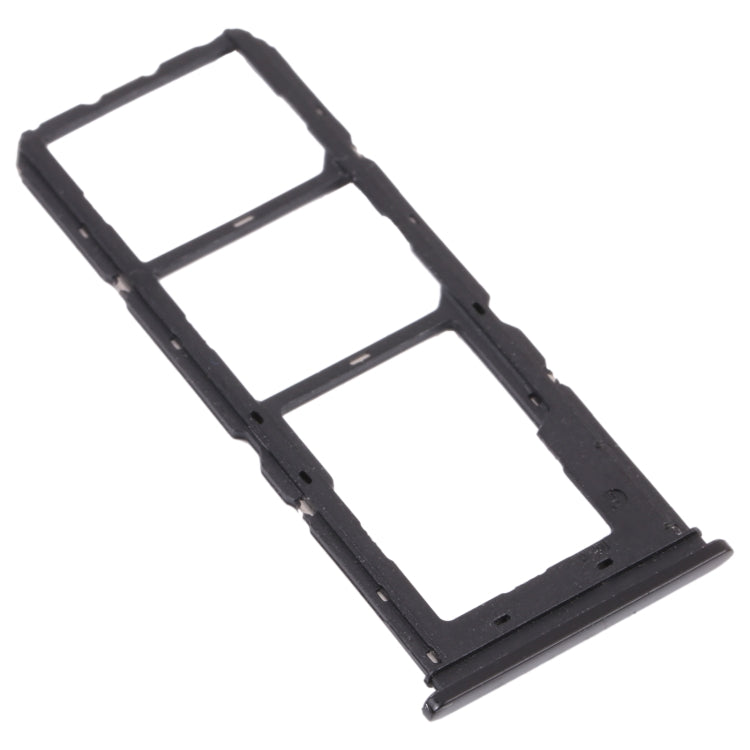 For vivo Y11s V2028 SIM Card Tray + SIM Card Tray + Micro SD Card Tray (Black)