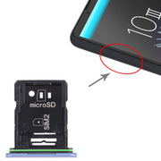Original SIM Card Tray + SIM Card Tray / Micro SD Card Tray for Sony Xperia 10 III(Blue)