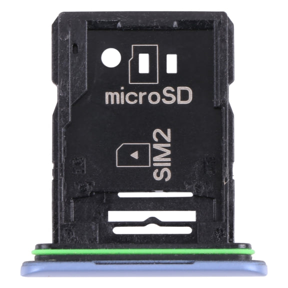 Original SIM Card Tray + SIM Card Tray / Micro SD Card Tray for Sony Xperia 10 III(Blue)