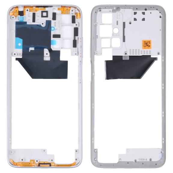 Middle Frame Bezel Plate for Xiaomi Redmi 10/Redmi 10 Prime/Redmi Note 11 4G/Redmi 10 2022(White)