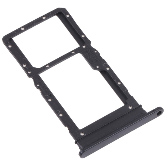 SIM Card Tray + SIM Card Tray / Micro SD Card Tray for Honor Play 30 Plus(Black)