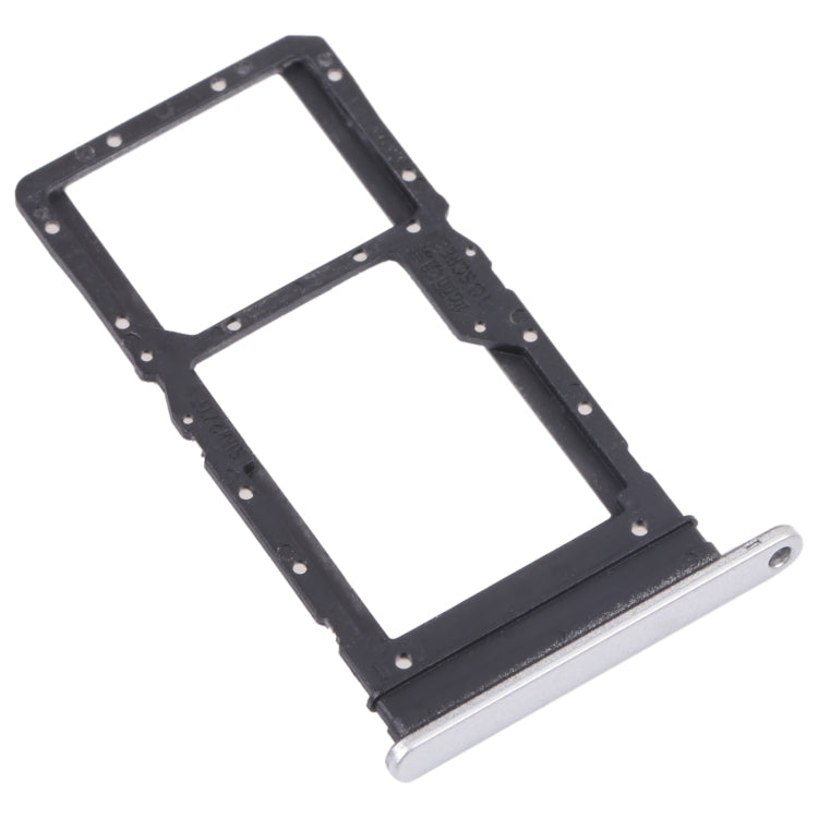 SIM Card Tray + SIM Card Tray / Micro SD Card Tray for Honor Play 30 Plus(Silver)