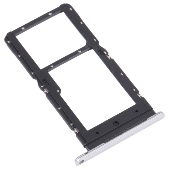 SIM Card Tray + SIM Card Tray / Micro SD Card Tray for Honor Play 20 (Silver)