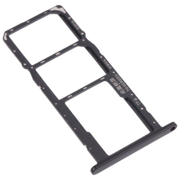 SIM Card Tray + SIM Card Tray + Micro SD Card Tray for Honor Play 8(Black)