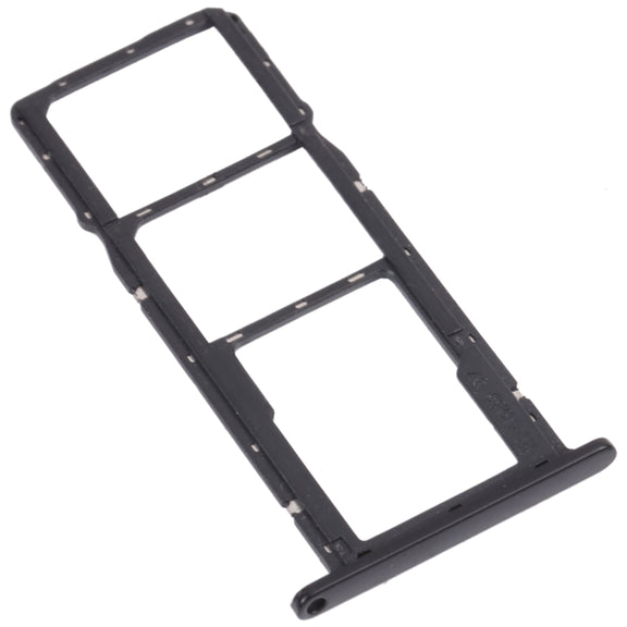 SIM Card Tray + SIM Card Tray + Micro SD Card Tray for Honor Play 8(Black)
