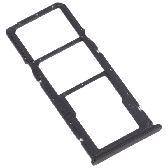 SIM Card Tray + SIM Card Tray + Micro SD Card Tray for Honor 7C (Black)