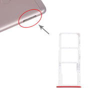 SIM Card Tray + SIM Card Tray + Micro SD Card Tray for Honor 7C (Red)