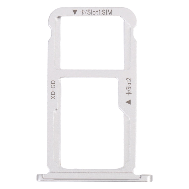 SIM Card Tray + SIM Card Tray / Micro SD Card Tray for Honor Mate 9 Lite (Silver)