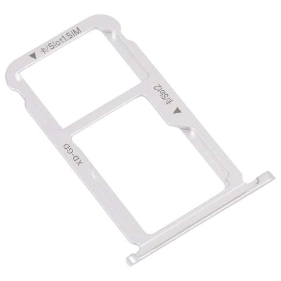 SIM Card Tray + SIM Card Tray / Micro SD Card Tray for Honor Mate 9 Lite (Silver)