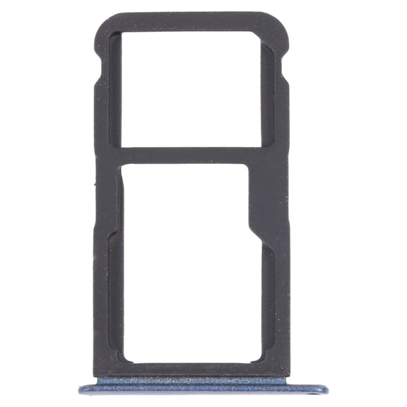SIM Card Tray + SIM Card Tray / Micro SD Card Tray for Honor Play 6 (Blue)