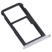 SIM Card Tray + SIM Card Tray / Micro SD Card Tray for Honor Play 6 (Silver)