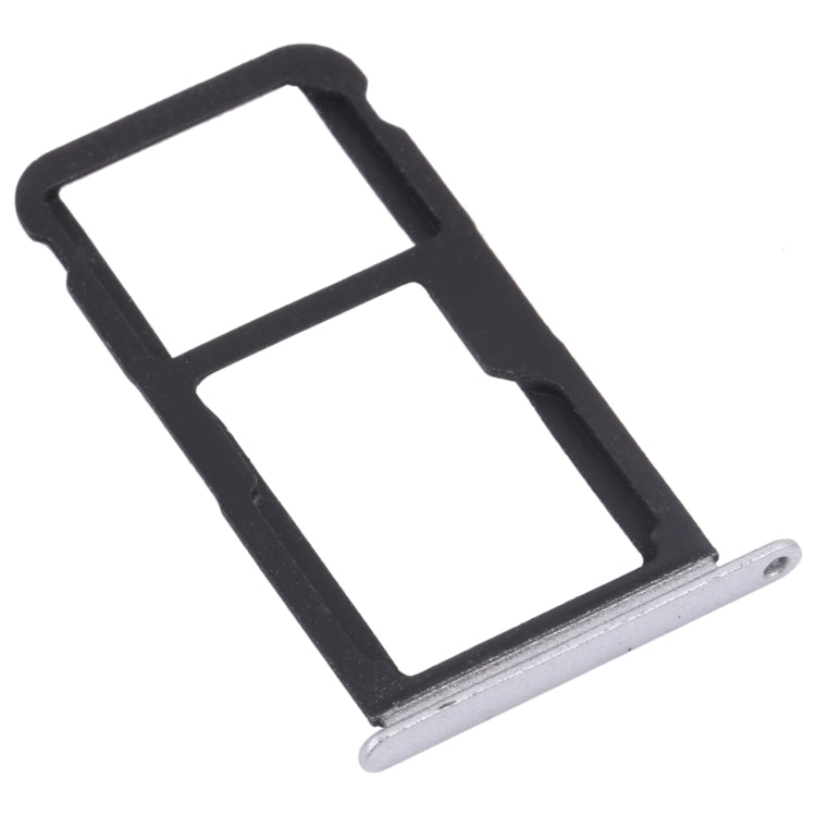 SIM Card Tray + SIM Card Tray / Micro SD Card Tray for Honor Play 6 (Silver)