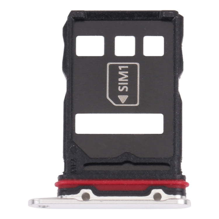 SIM Card Tray + NM Card Tray for Huawei P50 Pro (White)