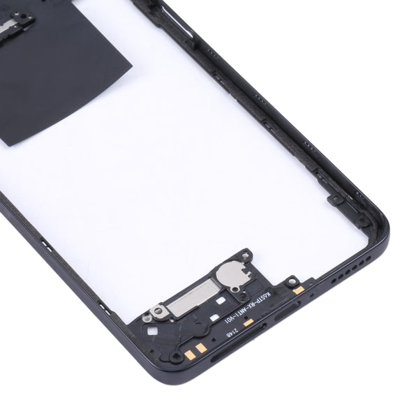 Middle Frame Bezel Plate for Xiaomi Poco X4 Pro 5G/Redmi Note 11E Pro(Black)