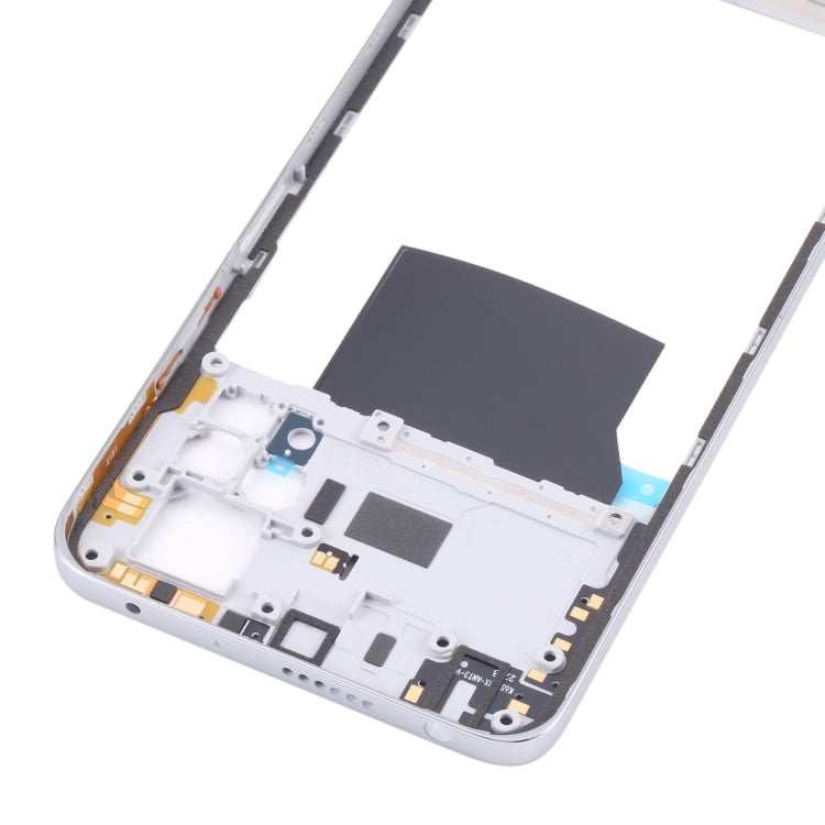 Middle Frame Bezel Plate for Xiaomi Poco X4 Pro 5G/Redmi Note 11E Pro(Silver)