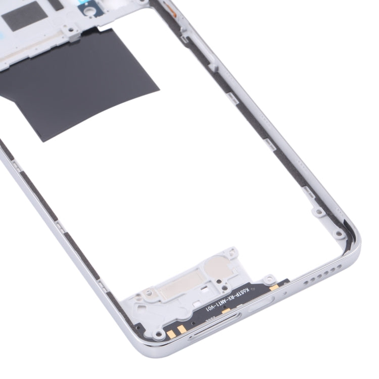 Middle Frame Bezel Plate for Xiaomi Poco X4 Pro 5G/Redmi Note 11E Pro(Silver)