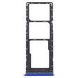 For Tecno Spark 4 Lite KC8S SIM Card Tray + SIM Card Tray + Micro SD Card Tray (Blue) - Card Tray by PMc TechLife | Online Shopping South Africa | PMc TechLife | Buy Now Pay Later Mobicred