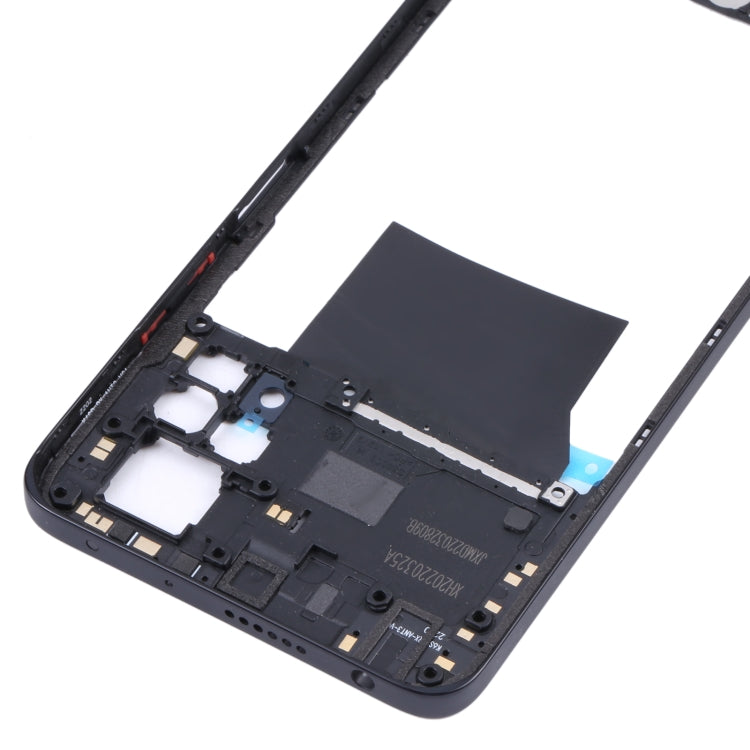Original Middle Frame Bezel Plate for Xiaomi Redmi Note 11 Pro 4G 2201116TG 2201116TI(Black)