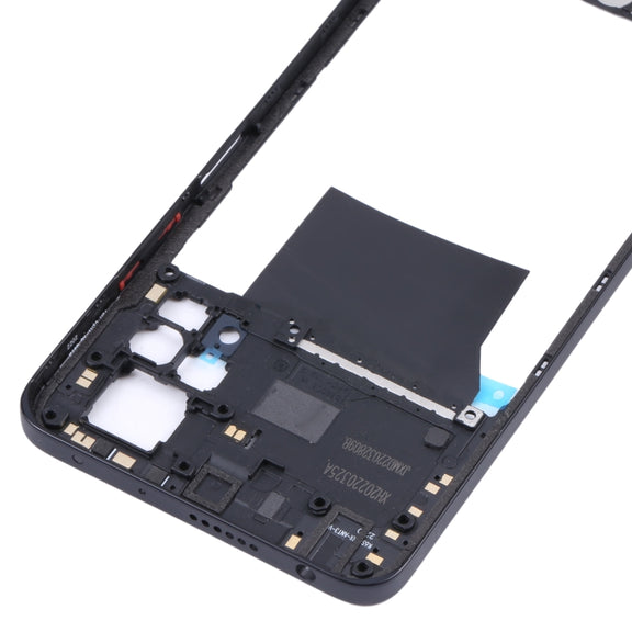Original Middle Frame Bezel Plate for Xiaomi Redmi Note 11 Pro 4G 2201116TG 2201116TI(Black)