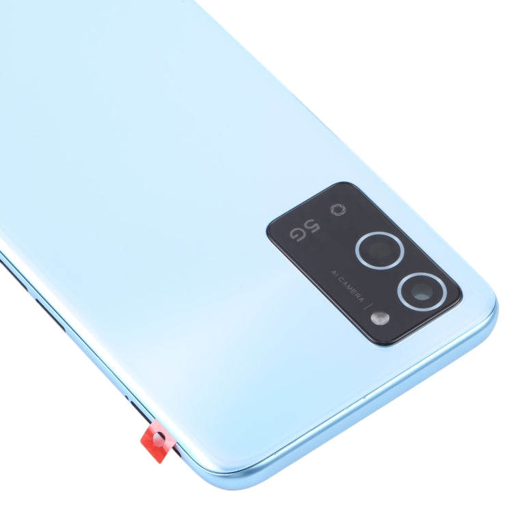 For OPPO A56 5G Battery Back Cover with Middle Frame (Blue)