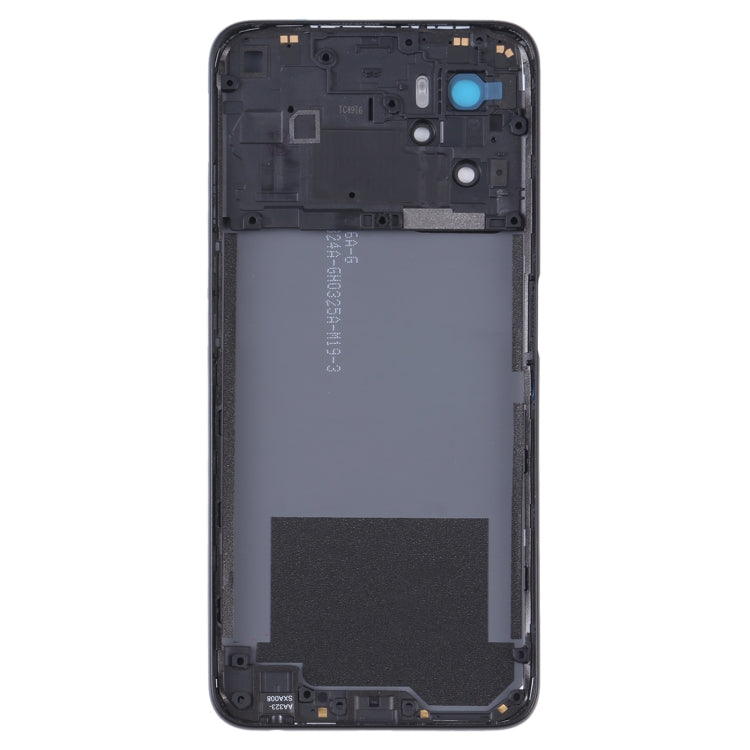 For OPPO A36/A76 Battery Back Cover with Middle Frame (Black)