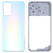 For OPPO A36/A76 Battery Back Cover with Middle Frame (Blue)